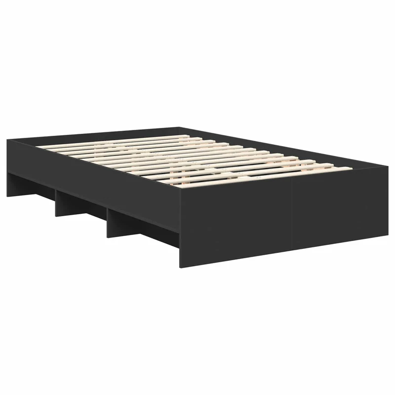 Bed Frame Black 120 x 200 cm Engineered Wood