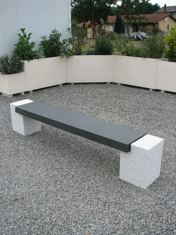 Banquette béton douglas