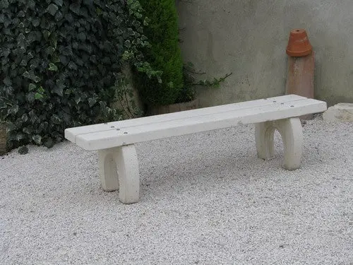 Banquette béton chêne