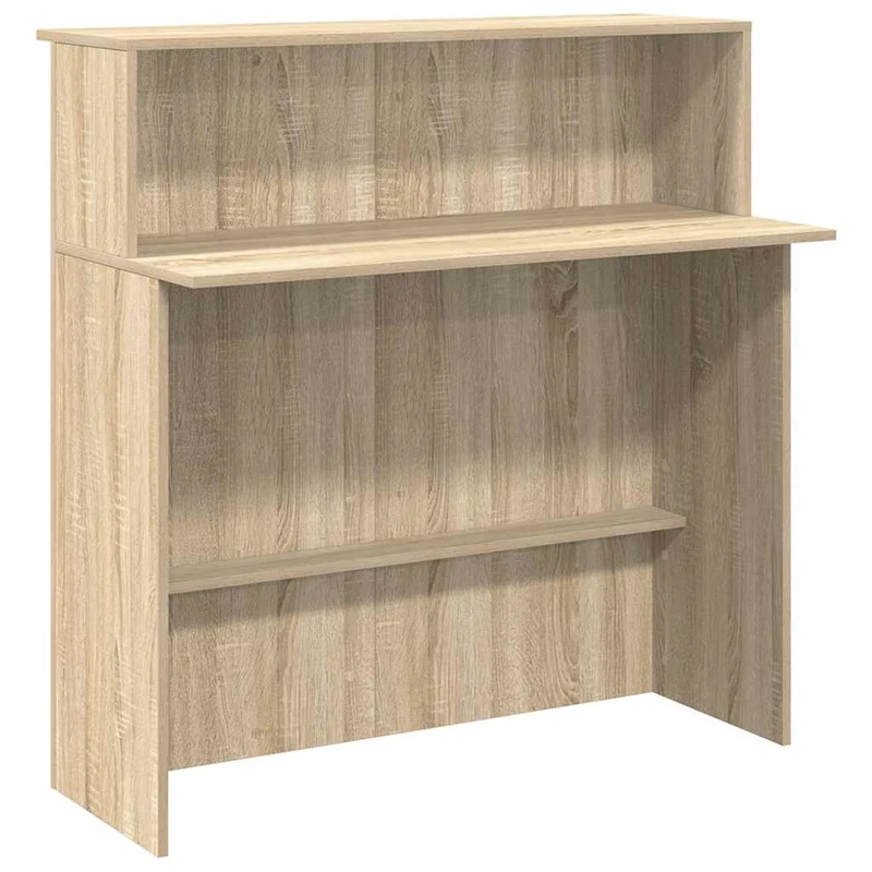Reception Desk Sonoma Oak 100x50x103,5 cm Engineered Wood