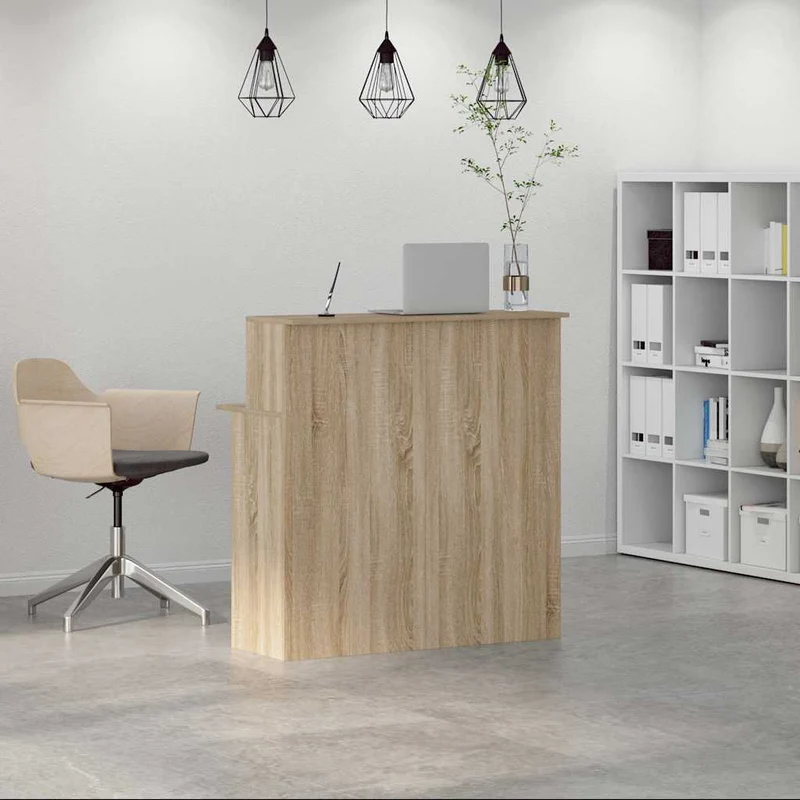 Reception Desk Sonoma Oak 100x50x103,5 cm Engineered Wood