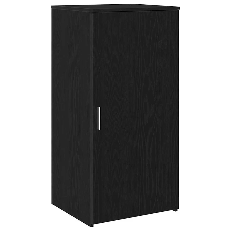 Reception Desk Black Oak 200x50x103,5 cm Engineered Wood