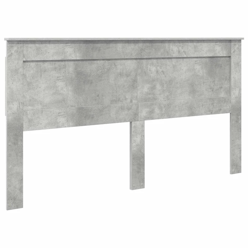 Bed Frame with Drawer Concrete Grey 200 x 200 cm Engineer Wood