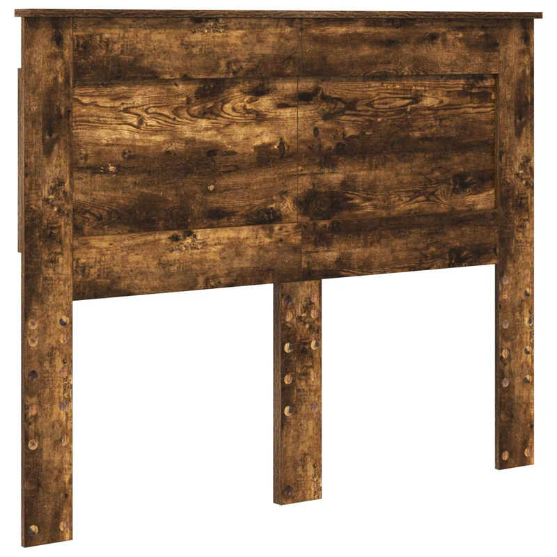 Bed Frame with Drawer Smoked Oak 135 x 190 cm Engineer Wood