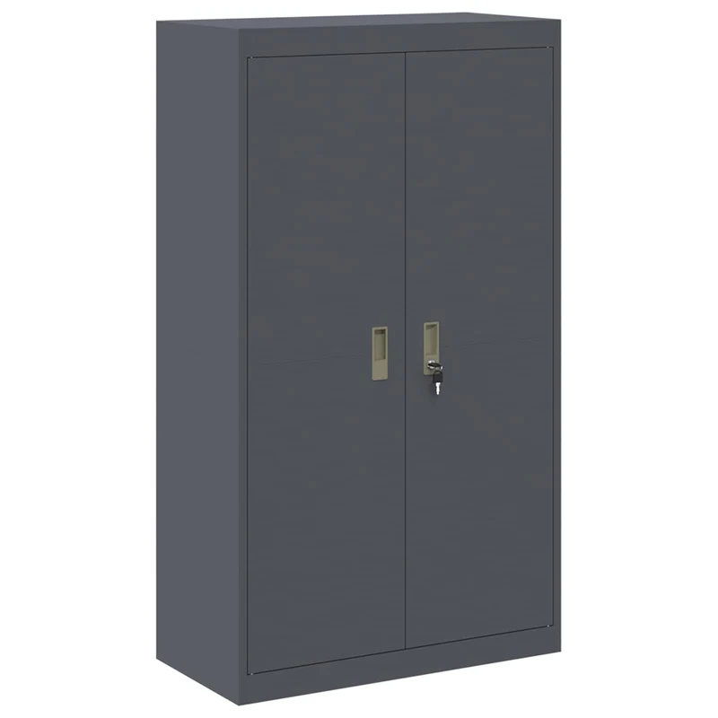 Storage Cabinet 2 pcs Anthracite 80 x 40 x 210 cm Steel