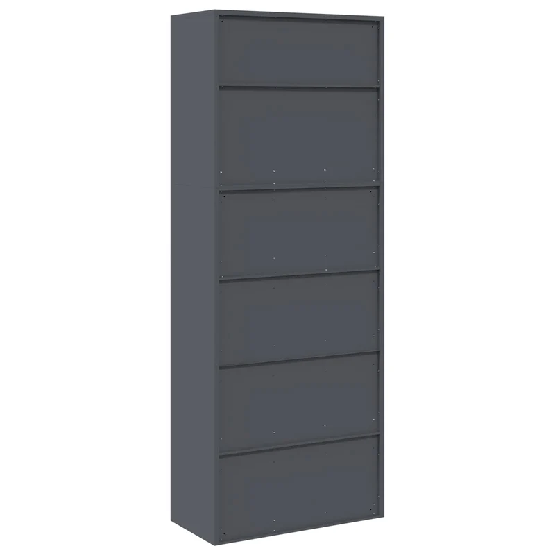 Storage Cabinet 2 pcs Anthracite 80 x 40 x 210 cm Steel