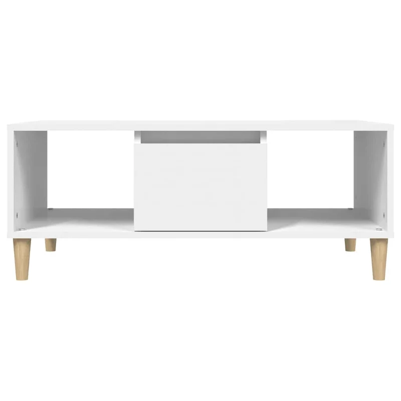 Coffee Table White 90x50x36,5 cm Engineered Wood