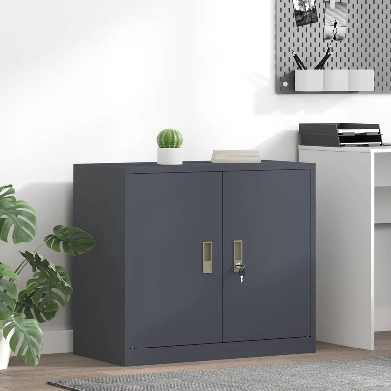 Storage Cabinet Anthracite 80 x 40 x 70 cm Steel