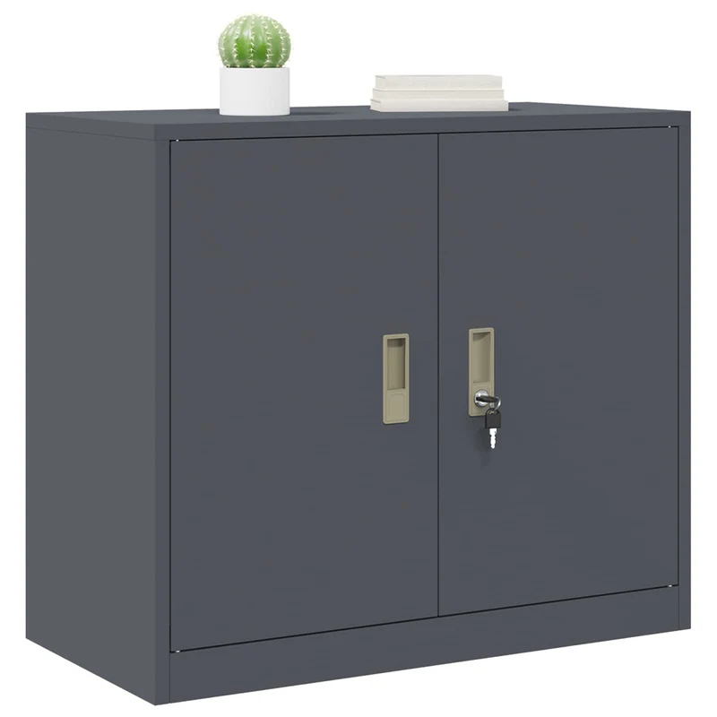 Storage Cabinet Anthracite 80 x 40 x 70 cm Steel