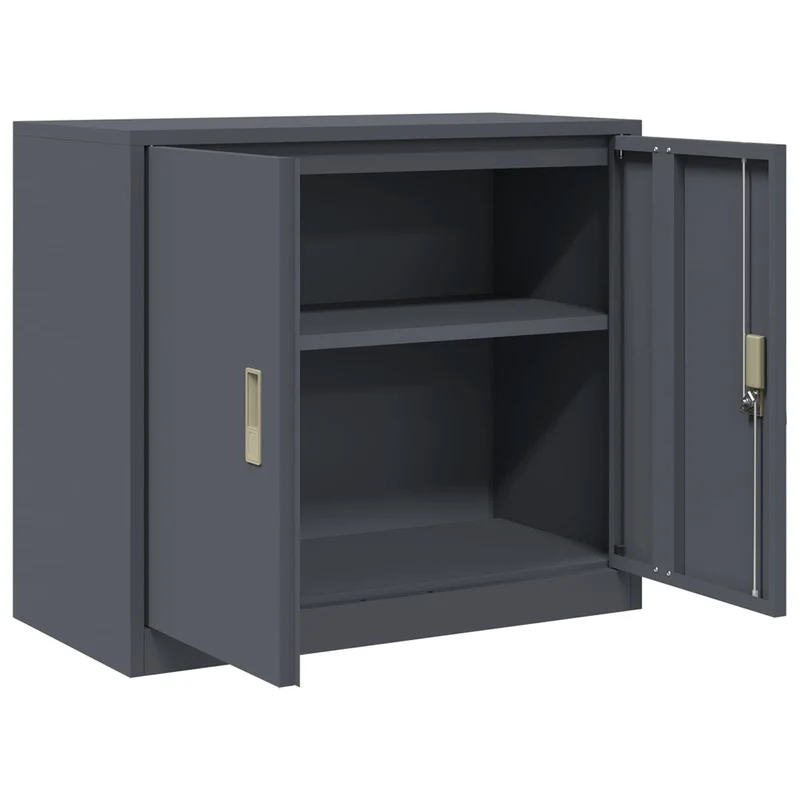 Storage Cabinet Anthracite 80 x 40 x 70 cm Steel