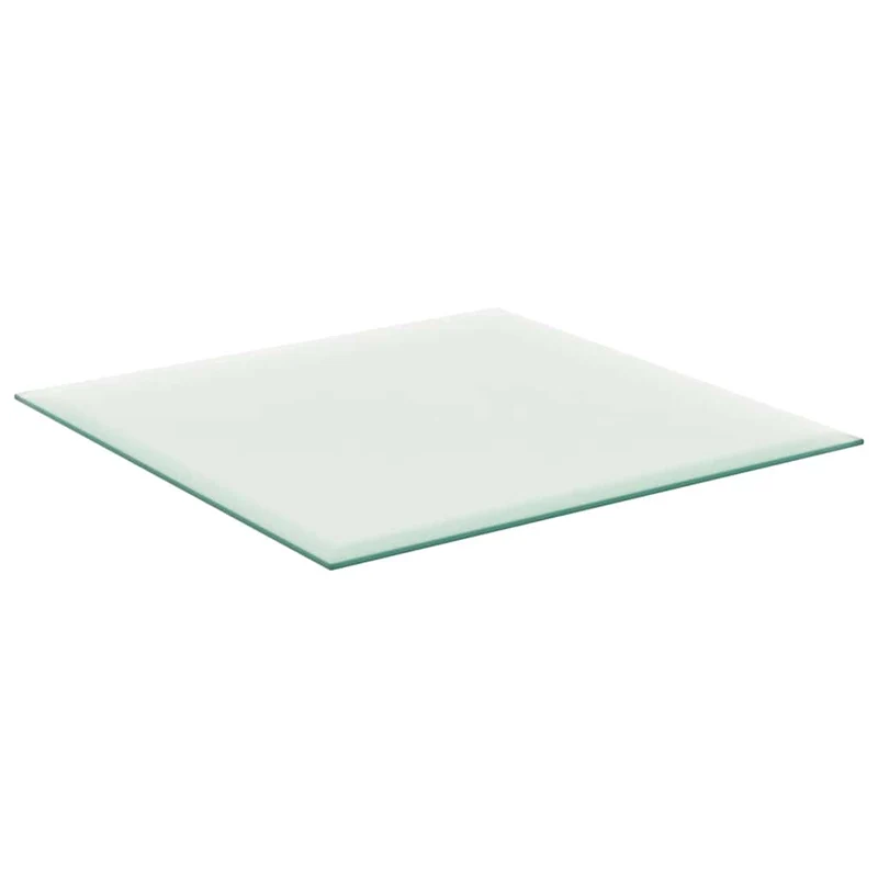 Table Top Transparent 60x60 cm Tempered Glass