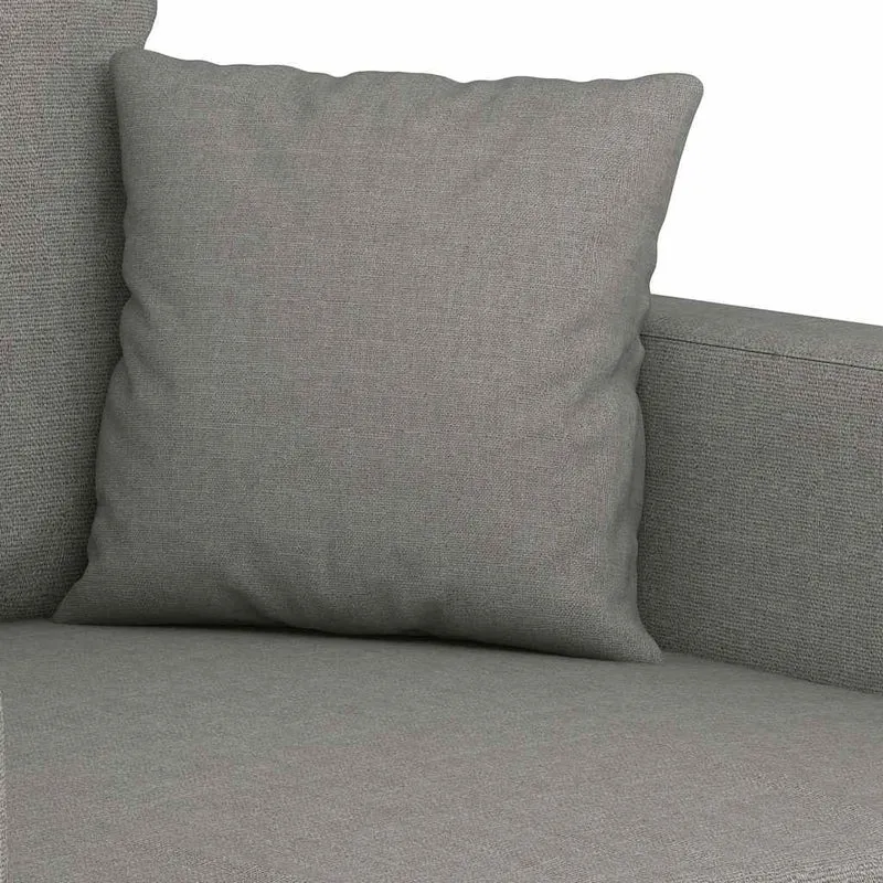 3-Seater Sofa Dark Grey 210 cm Fabric