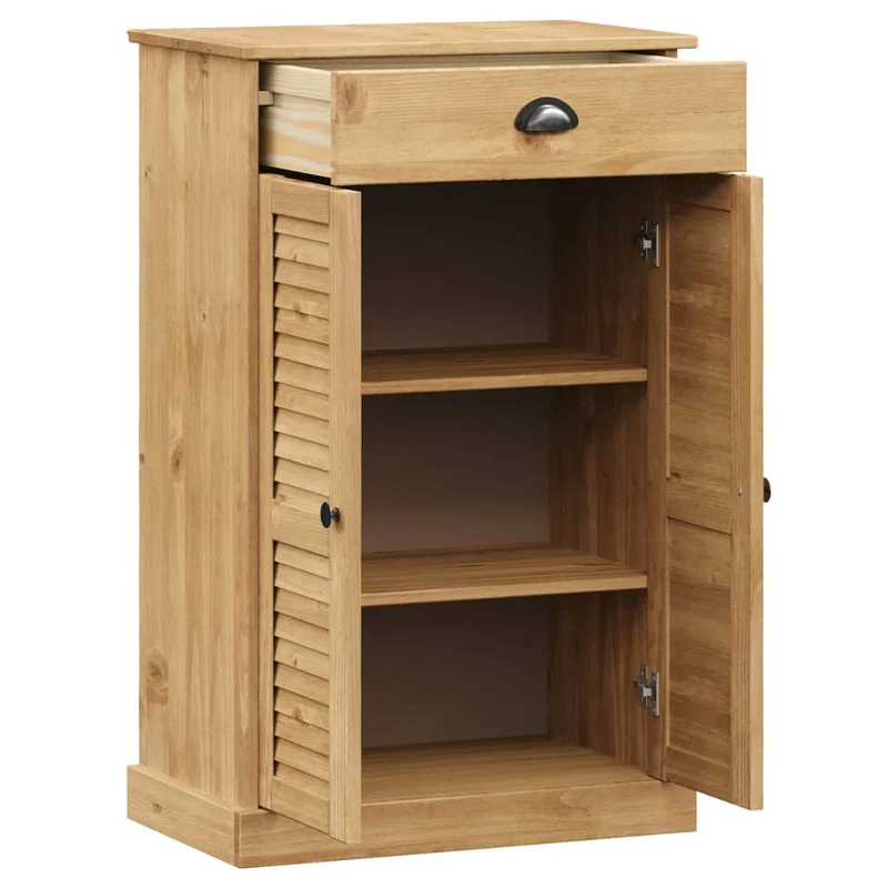 Shoe Cabinet "VIGO" 60x35x96 cm Solid Wood Pine