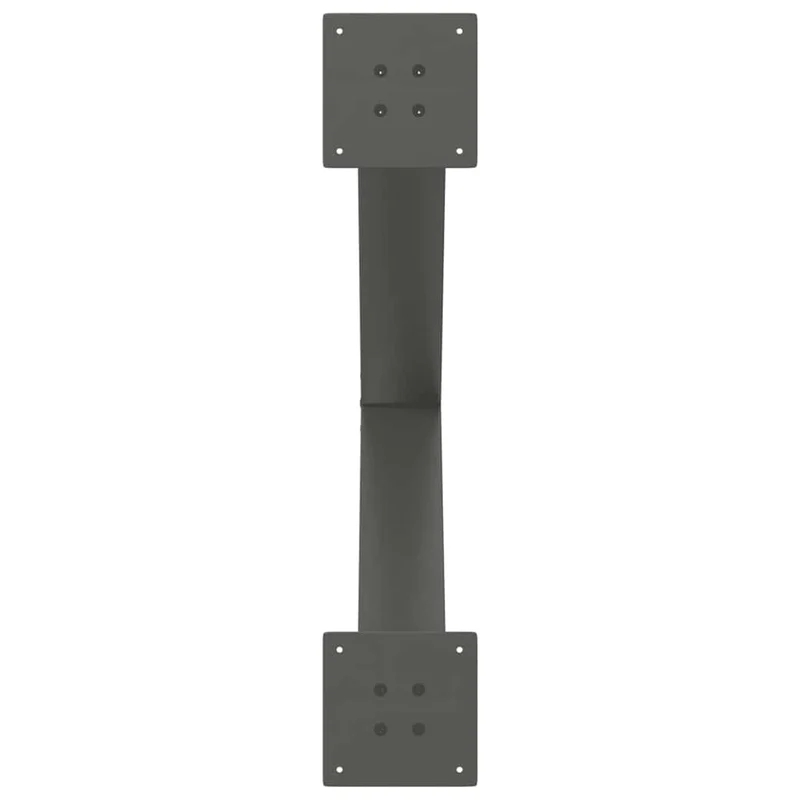 Dining Table Legs X-Shaped 2 pcs Anthracite 70x(72-73) cm Steel