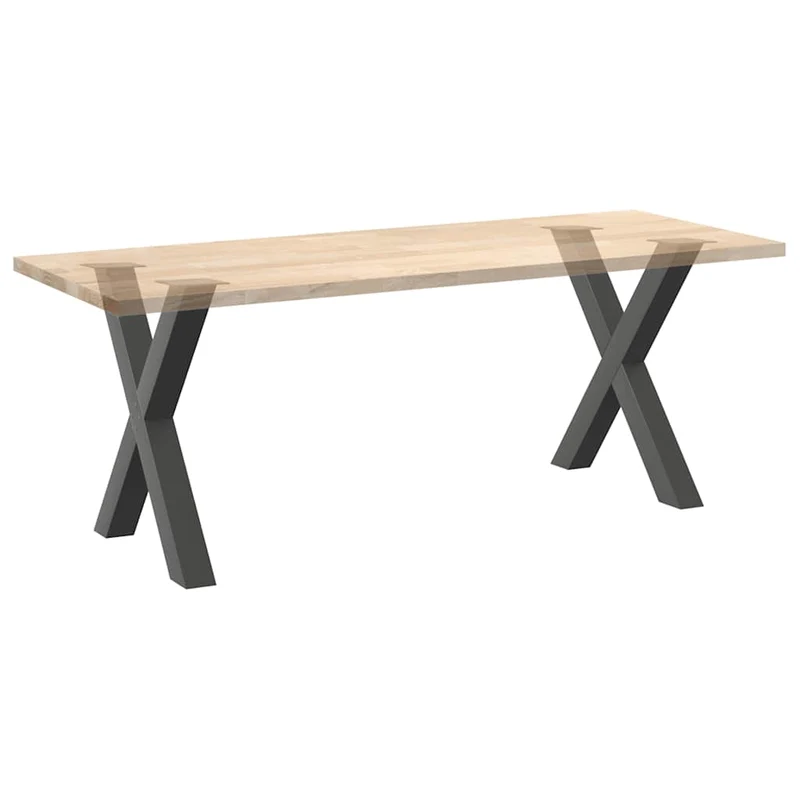 Dining Table Legs X-Shaped 2 pcs Anthracite 70x(72-73) cm Steel