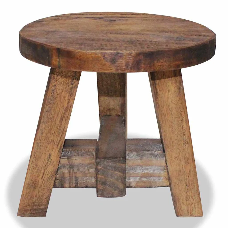 244508 vidaXL Stool Solid Mahogany Wood