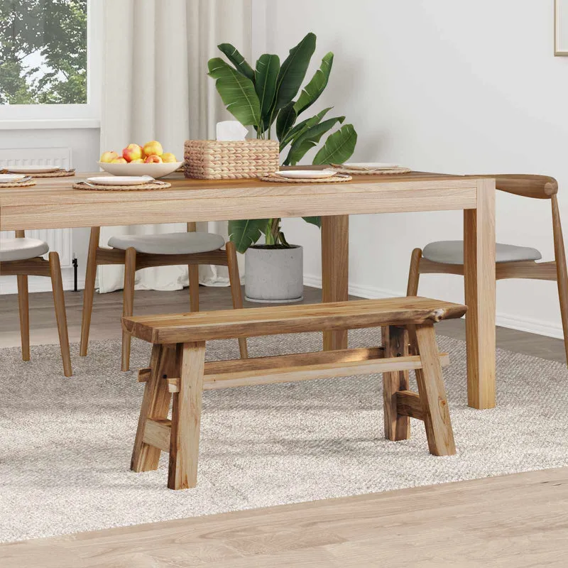 Bench Natural 100 x 29 x 43.5 cm Solid Teak Wood