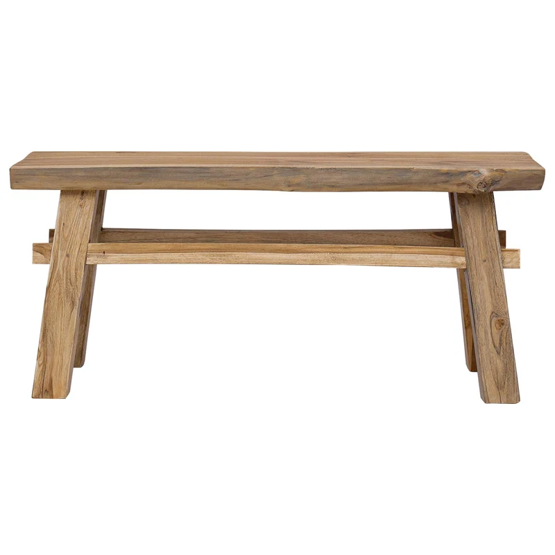 Bench Natural 100 x 29 x 43.5 cm Solid Teak Wood