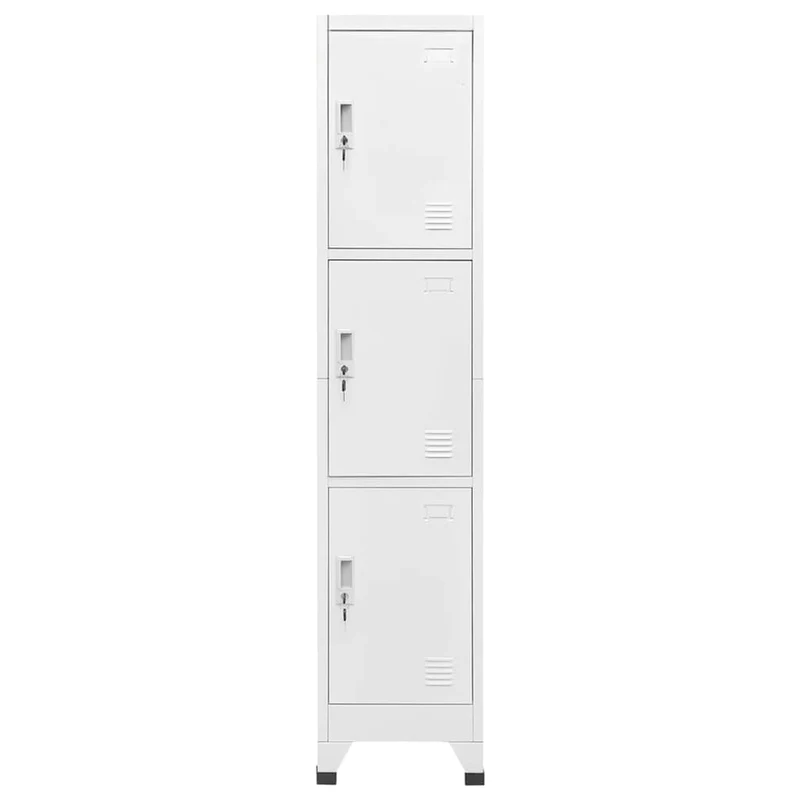 Locker Cabinet with 3 Compartments 38x45x180 cm