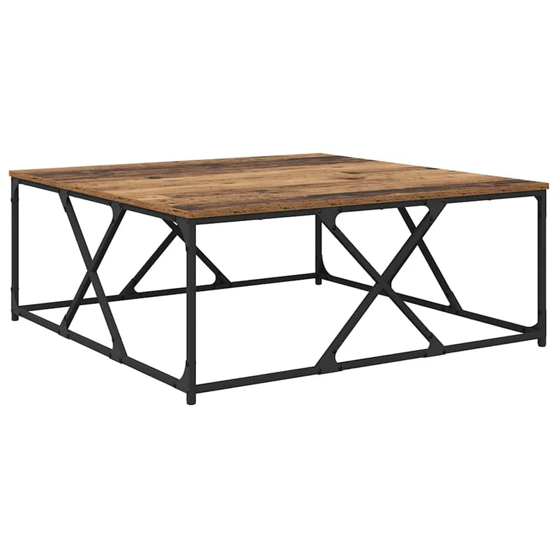 Coffee Table Old Wood 100 x 100 x 40 cm Engineered Wood