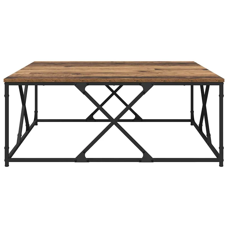 Coffee Table Old Wood 100 x 100 x 40 cm Engineered Wood