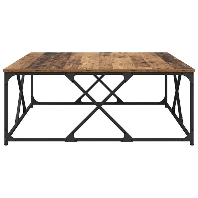 Coffee Table Old Wood 100 x 100 x 40 cm Engineered Wood