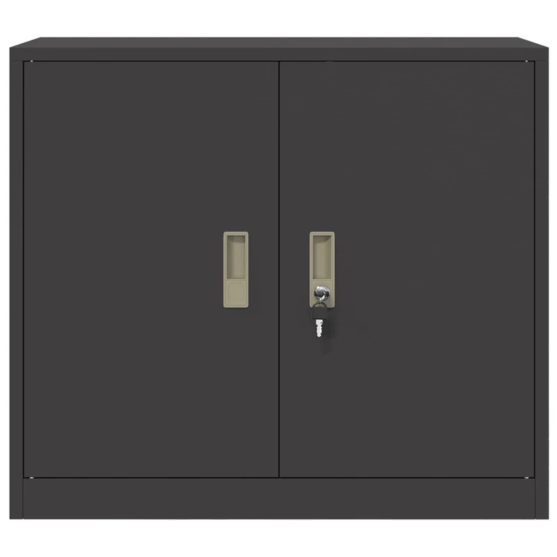 Storage Cabinet Black 80 x 40 x 70 cm Steel