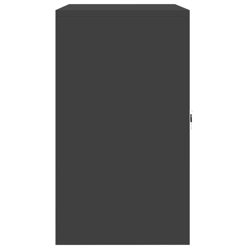 Storage Cabinet Black 80 x 40 x 70 cm Steel