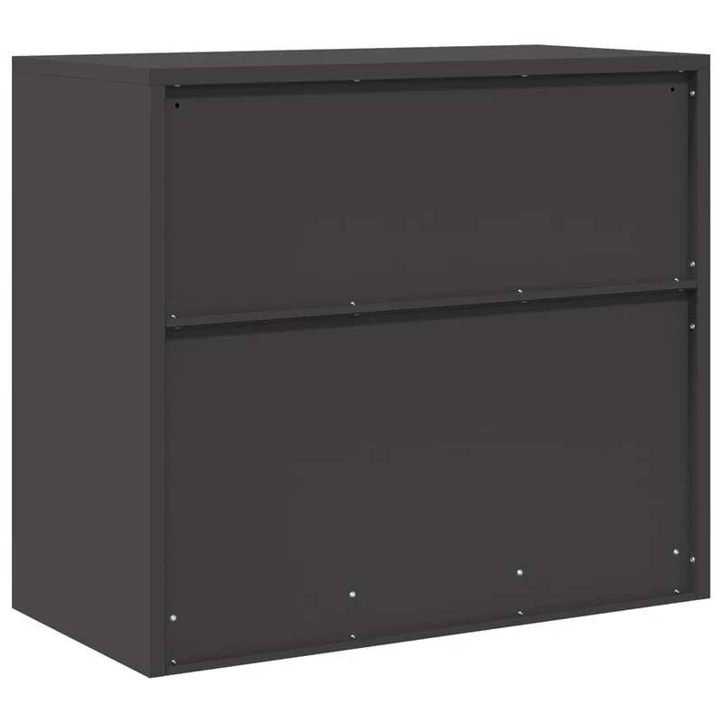 Storage Cabinet Black 80 x 40 x 70 cm Steel