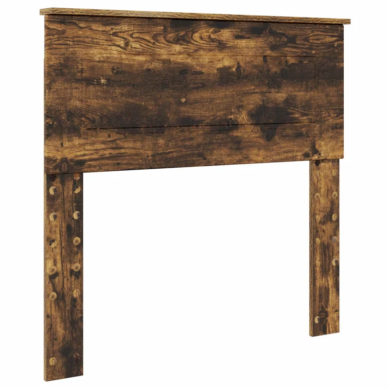 Bed Frame Smoked Oak 100 x 200 cm Engineered Wood