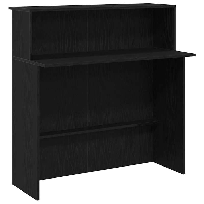 Reception Desk Black 100x50x103,5 cm Engineered Wood