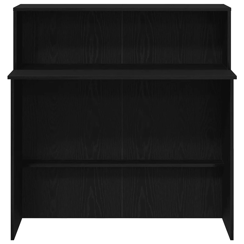Reception Desk Black 100x50x103,5 cm Engineered Wood