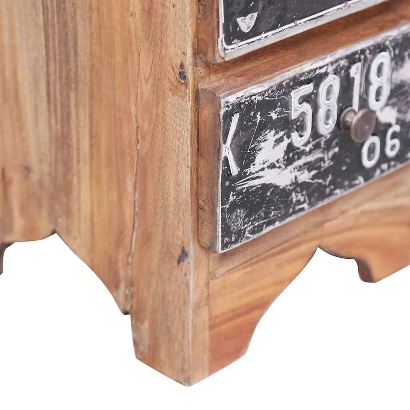 283921 vidaXL Bedside Cabinet 30x30x51 cm Solid Mahogany Wood