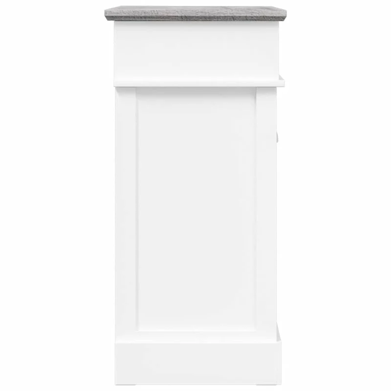 284081 vidaXL Shoe Cabinet Grey 50x28x58 cm Paulownia Wood