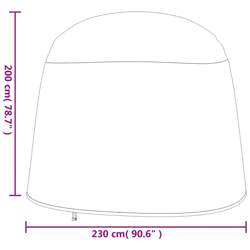 Double Egg Chair Covers 2 pcs Ø 230x200 cm 420D Oxford Fabric