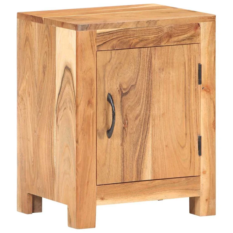 320474 vidaXL Bedside Cabinet 40x30x50 cm Solid Acacia Wood