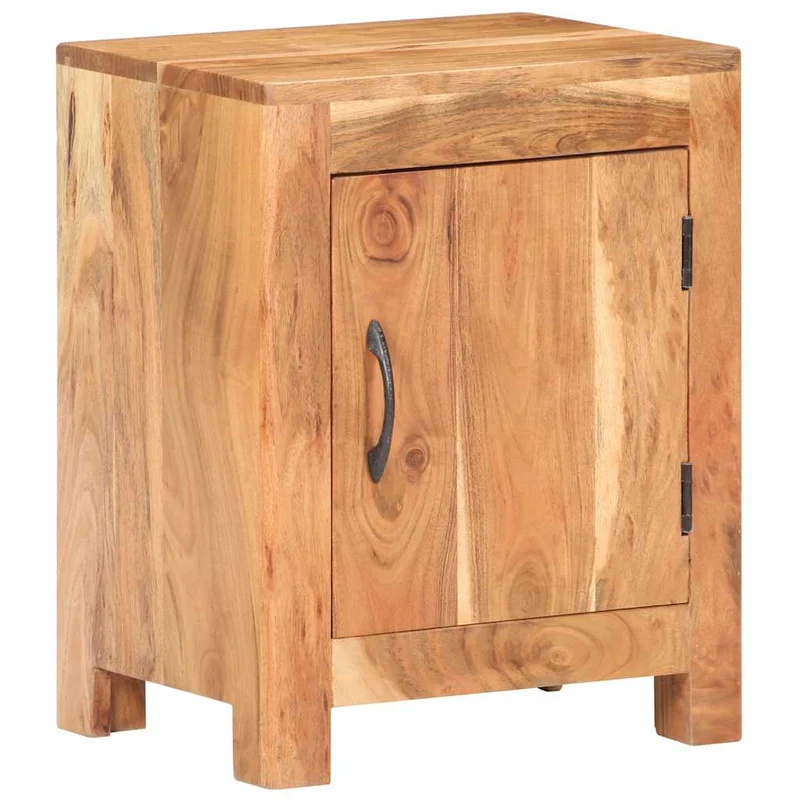 320474 vidaXL Bedside Cabinet 40x30x50 cm Solid Acacia Wood