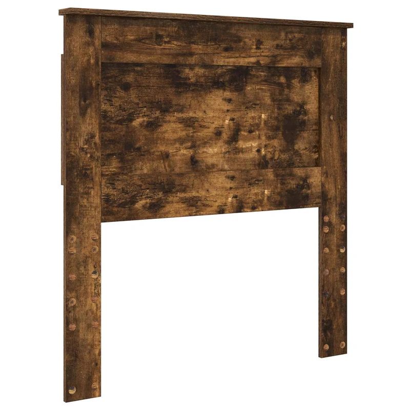 Bed Frame with Drawer Smoked Oak 90 x 200 cm Engineer Wood