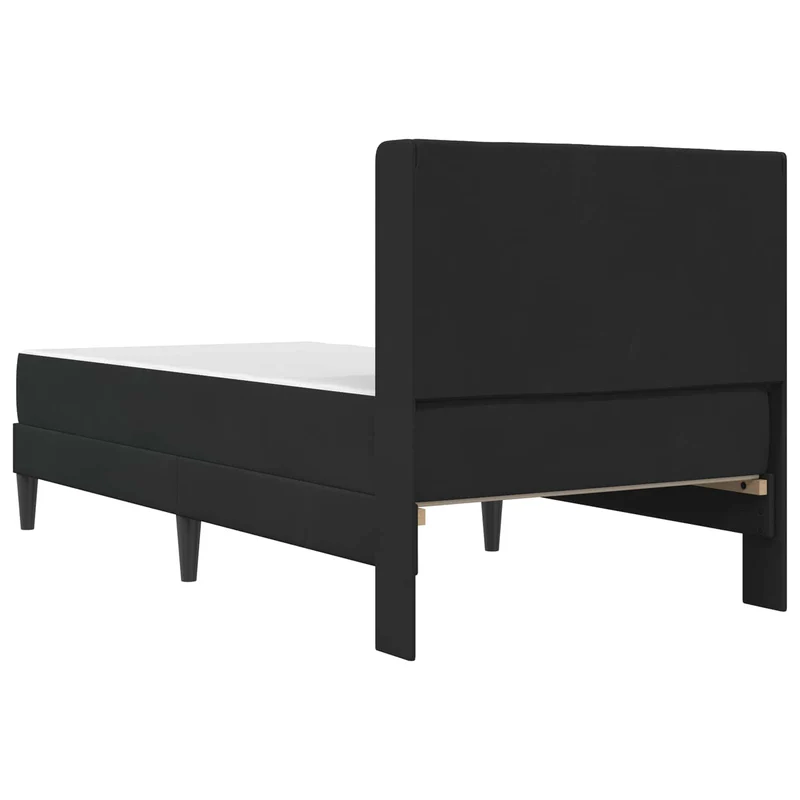 Bed Frame with Mattress Black 90 x 190 cm Velvet