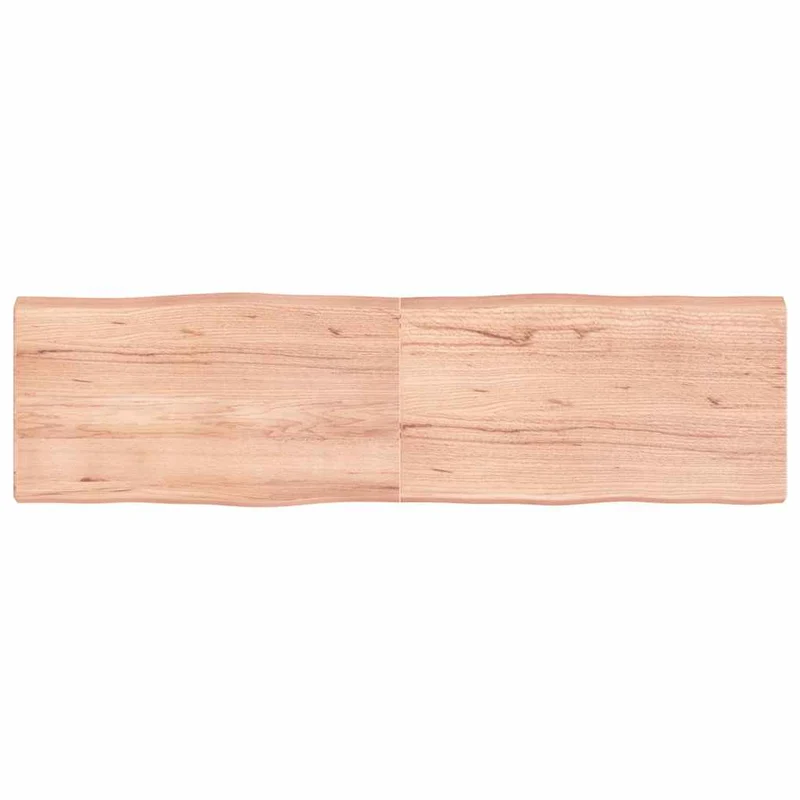 Table Top Light Brown 180x50x(2-6) cm Live Edge