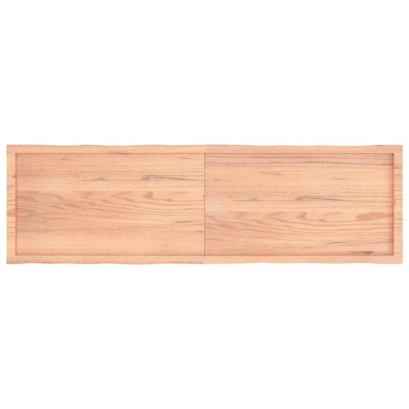Table Top Light Brown 180x50x(2-6) cm Live Edge