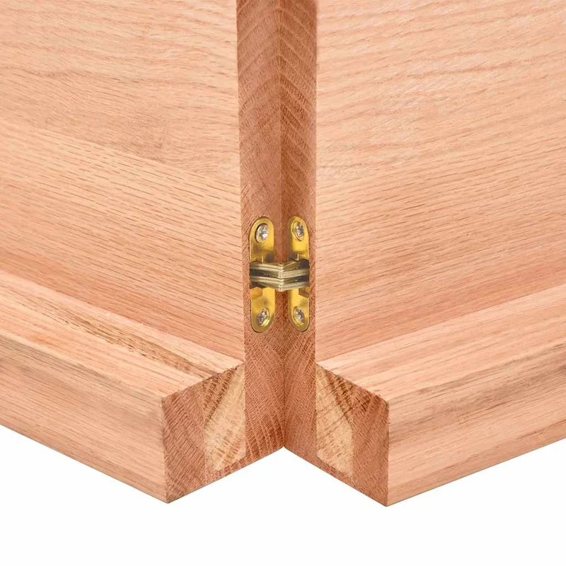Table Top Light Brown 180x50x(2-6) cm Live Edge