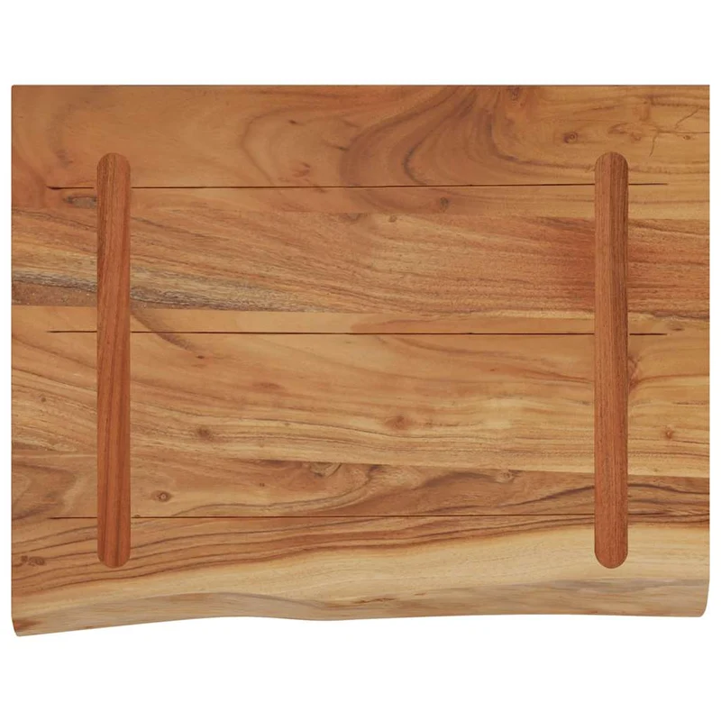 Wall Shelf 50x40x2,5 cm Rectangular Solid Wood Acacia Live Edge