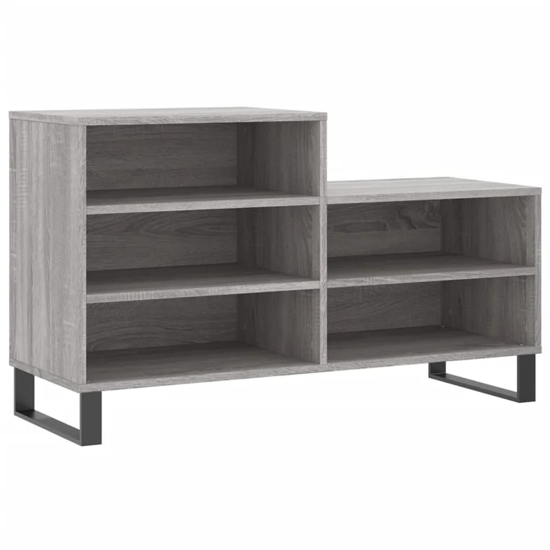Shoe Cabinet Grey Sonoma 102x36x60 cm Engineered Wood