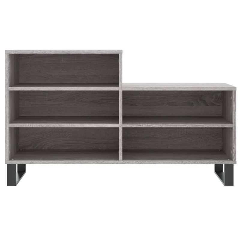 Shoe Cabinet Grey Sonoma 102x36x60 cm Engineered Wood