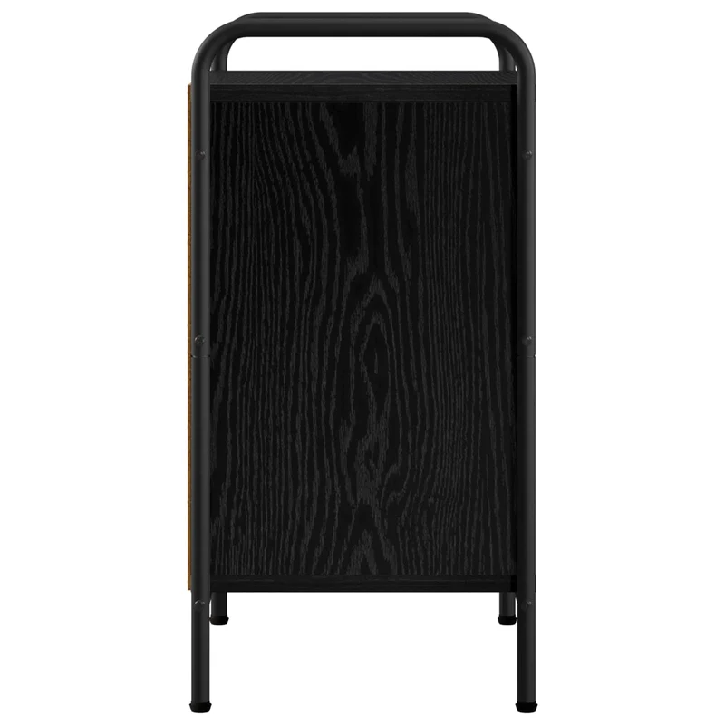 Bedside Cabinet 2 pcs Black Oak 40 x 30 x 60 cm Engineered Wood