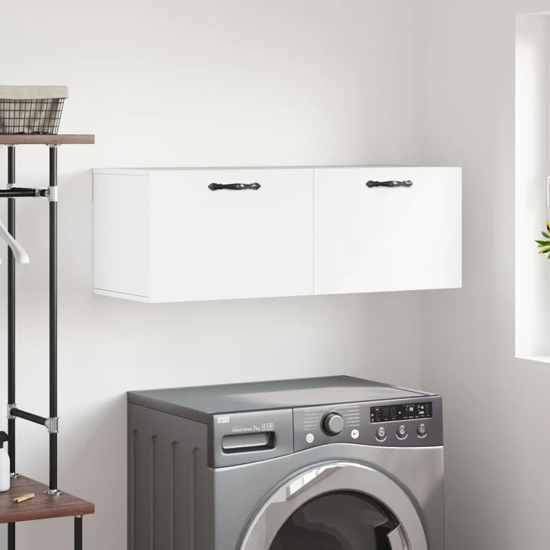 Wall Cabinet White 100x36,5x35 cm Engineered Wood