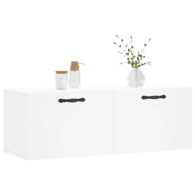 Wall Cabinet White 100x36,5x35 cm Engineered Wood
