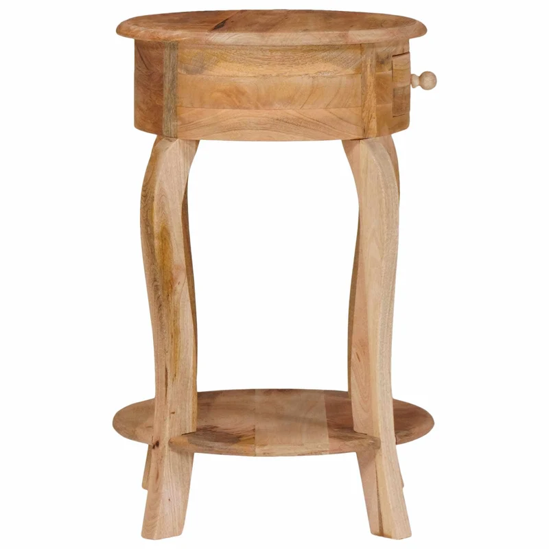 321789 vidaXL Side Table 37x37x61 cm Solid Mango Wood