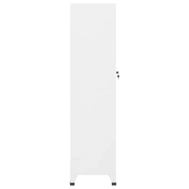 Locker Cabinet White 38x45x180 cm Steel